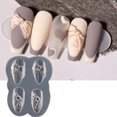 thumbnail image 6 of Bowknot Love Heart Nail Ornament Carving Mold Fingernail Decor Stamping Stencil, 6 of 8