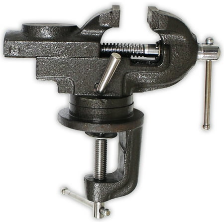2.5" Table Vise with Anvil and Swivel Base