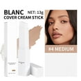 thumbnail image 2 of Color Changing Foundation Stick, Medium to Full Coverage Cream Stick Hydrating Makeup, Dual-Ended with Soft Brush for Flawless Look, Portable & Travel-Friendly, 2 of 7