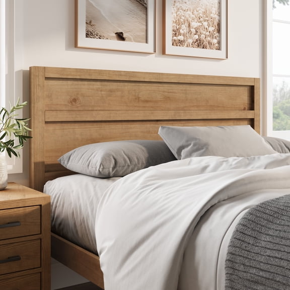 Modern Wood Queen Panel Headboard
