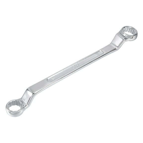 REGALWOVEN 16mm x 18mm Metric 12 Point Offset Double Box End Wrench Chrome Plated, Cr-V