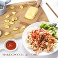 thumbnail image 3 of Meetco Gnocchi Board, 3 in 1 Natural Wooden Gnocchi Paddle Pasta Making Tools, 8 inches, 3 of 11