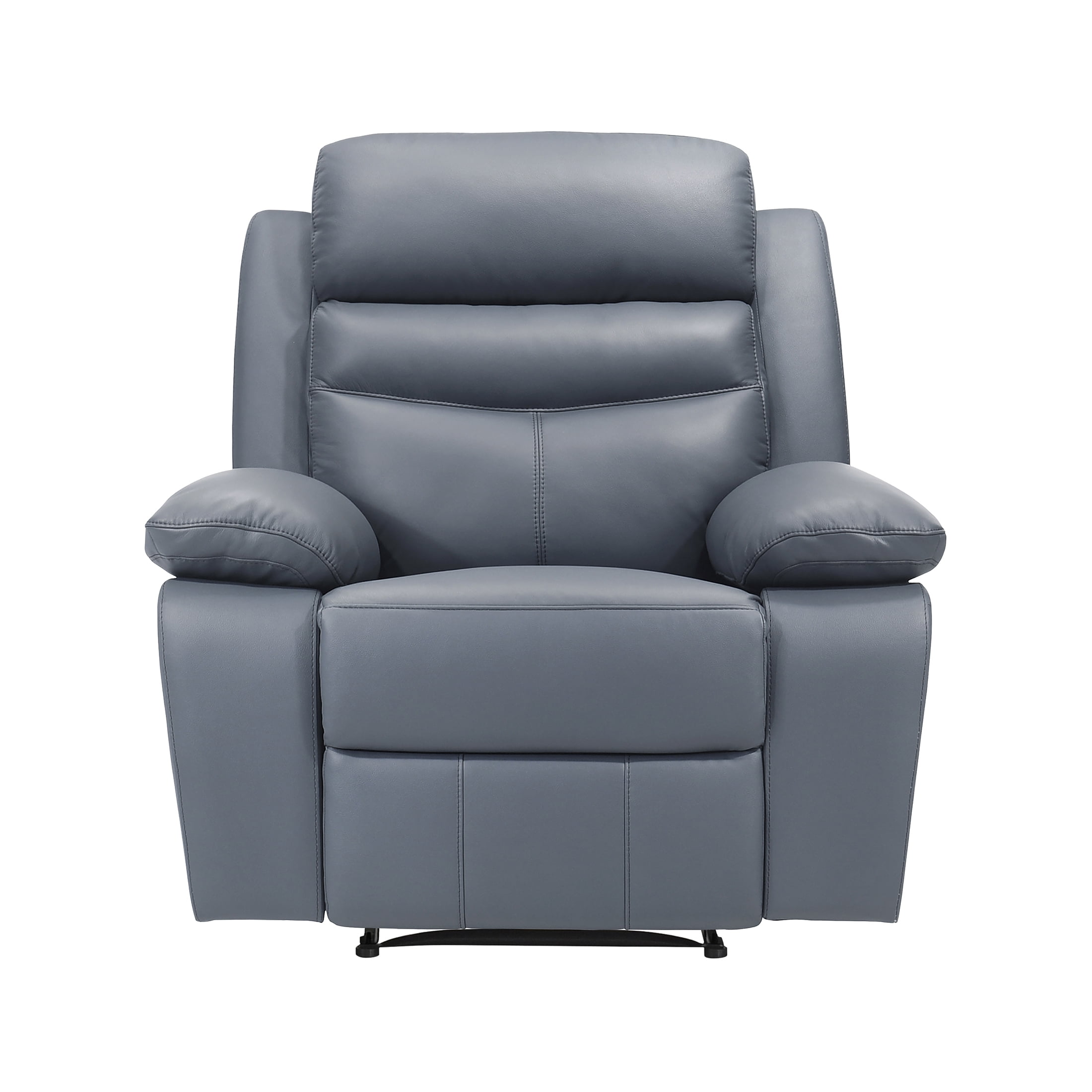 OakvillePark Blossomreach Leather Match Manual Recliner, Blue