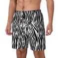 thumbnail image 2 of Uemuo Zebra Pattern Mens Swim Trunks Quick Dry Board Shorts with Mesh Lining, Stretch Beach Shorts Quick Dry No-Chafing Board Shorts-3X-Large, 2 of 9