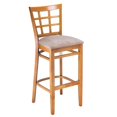 thumbnail image 1 of Tabouret de Bar en Treillis en Cerise, 1 of 2