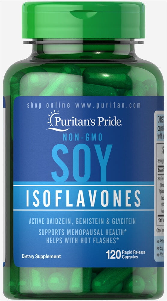 Non-GMO Soy Isoflavones 750 mg 120 Capsules by Puritan's Pride