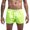 Green, variant on HEVIRGO Men Shorts Super Soft Wear Resistant Polyester Summer Beach Shorts Swim Trunks for Male,Black M