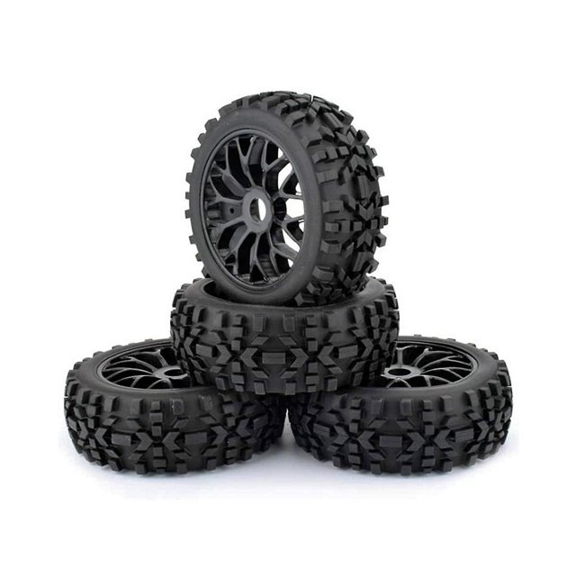 4 Uds 118mm 1/8 Rc neumáticos todoterreno rueda 17mm hexagonal para Arrma Redcat Team Vrx Wr8 Hobao