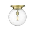 thumbnail image 3 of Innovations Lighting  Beacon - 1 Light 14" Flush Mount Antique Brass/Seedy, 3 of 5