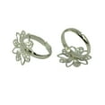 thumbnail image 1 of 10 Piezas Ajustable Hueco 3D Latón Filigrana Cóctel Cóctel / Base de Gran Tamaño DIY Fabricación de Plata Fernando Base de anillo de latón de flores, 1 of 7