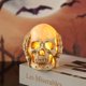 thumbnail image 3 of Estatua de esqueleto brillante, Estatuas de esqueleto brillantes de Halloween Decoraciones de Halloween Estatuas de esqueleto de Halloween Rendimiento sólido, 3 of 5