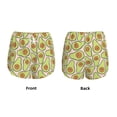 thumbnail image 5 of Picia Cute Avocado Pattern Women's 2 in 1 Athletic Running Shorts High Waisted Workout Casual Gym Sweat Shorts with Comfy Liner Zipper Pockets-Medium, 5 of 9