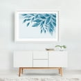 Blue Hour Gentle Foliage Painting White Framed Wall Art Print 20 x 30