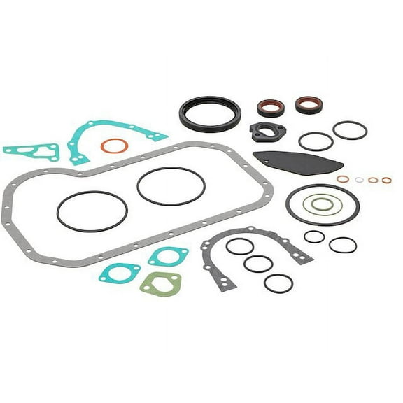 Crankcase Cover Gasket Set - Compatible with 1985 - 1993 Volkswagen Cabriolet 1.8L 4-Cylinder 1986 1987 1988 1989 1990 1991 1992