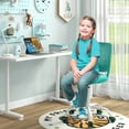 thumbnail image 7 of Costway Kids Desk Chair Ergonomic Swivel Children Mesh Study Height Adjustable Turquoise, 7 of 7