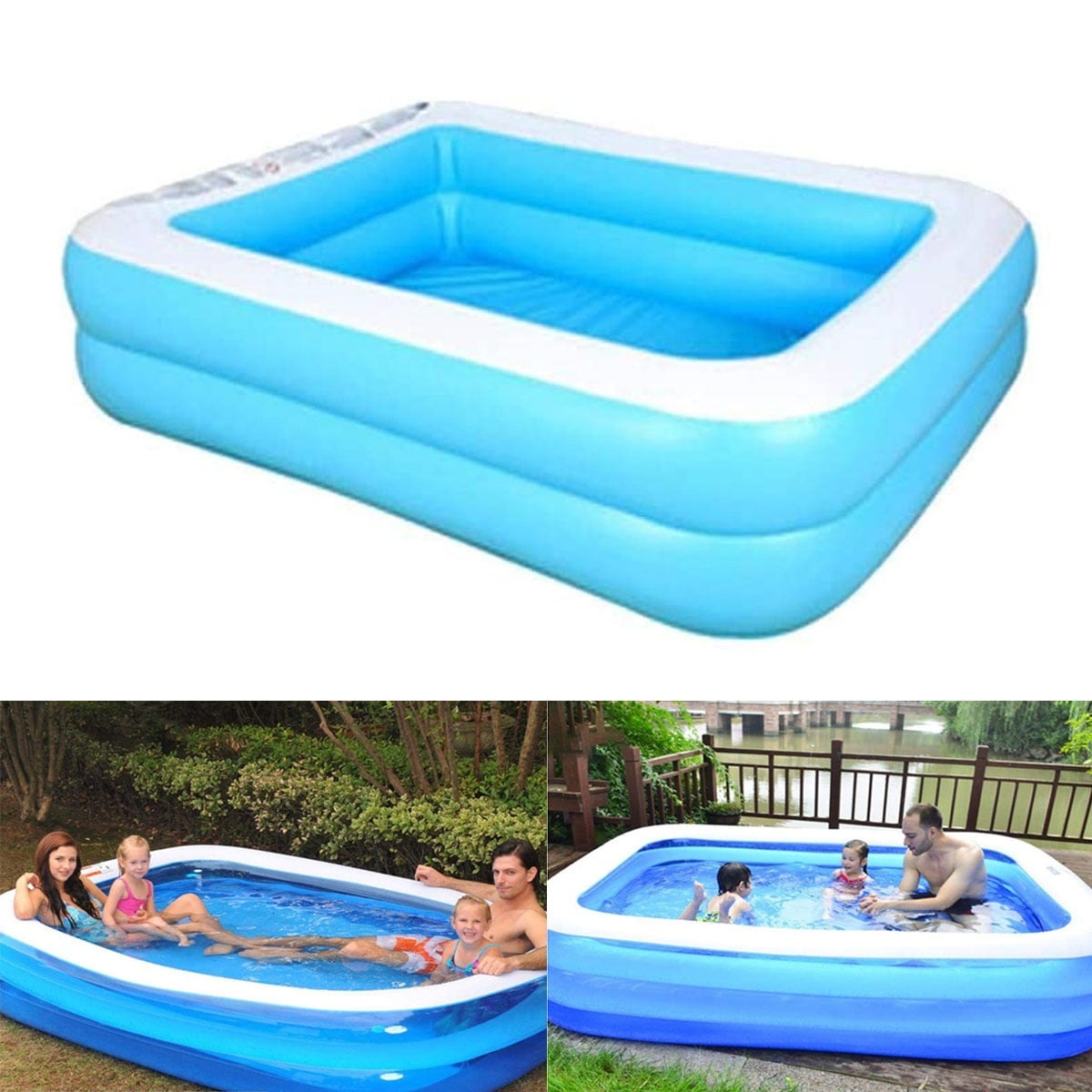 Details about   Summer Inflatable Family Kids Children Adult Play Bathtub Water Swimming Pool 