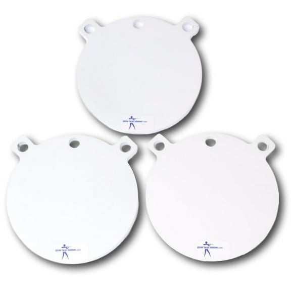 Pack of three AR500 gong targets 8 inch x 3/8"