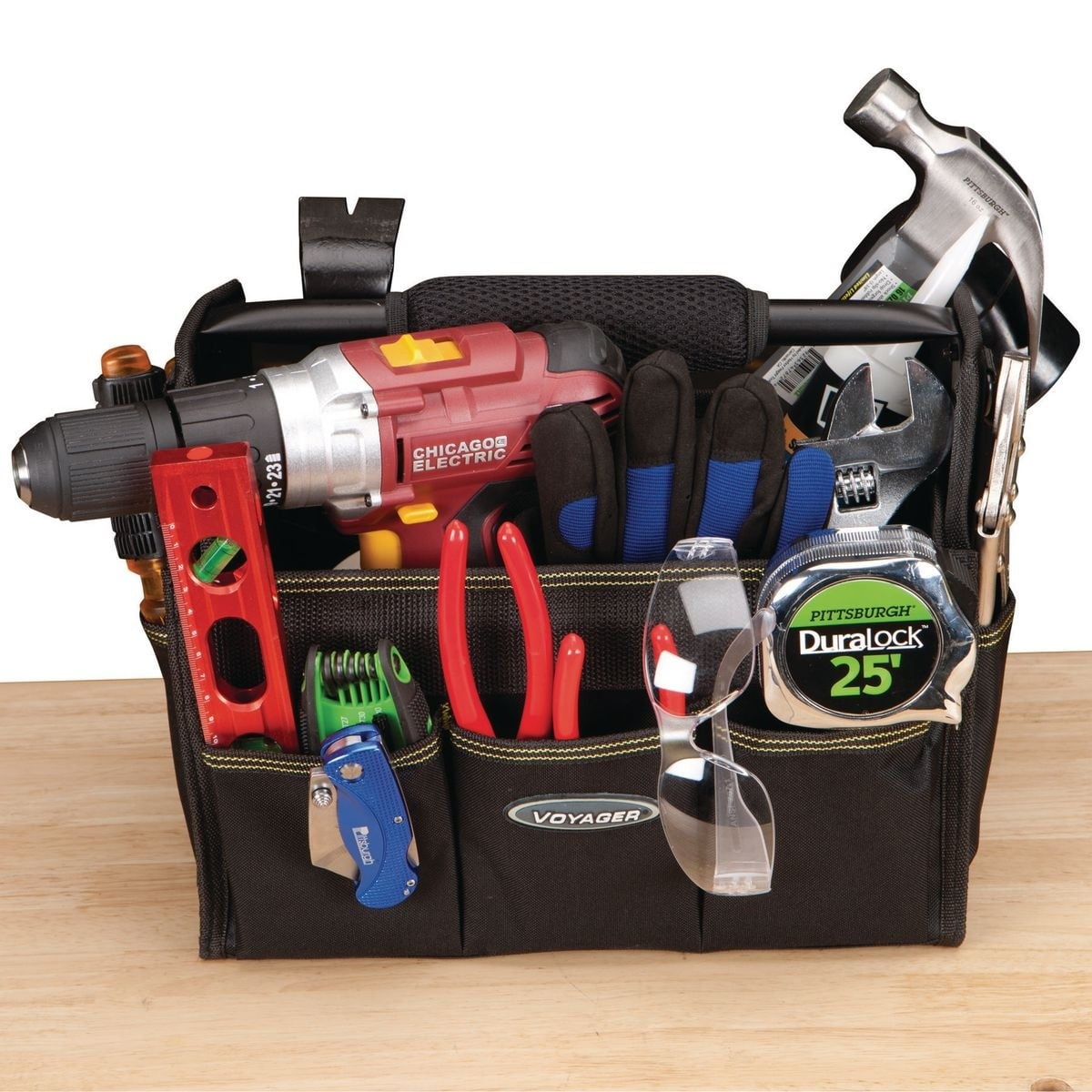 12 In. Tool Tote With 18 Pockets