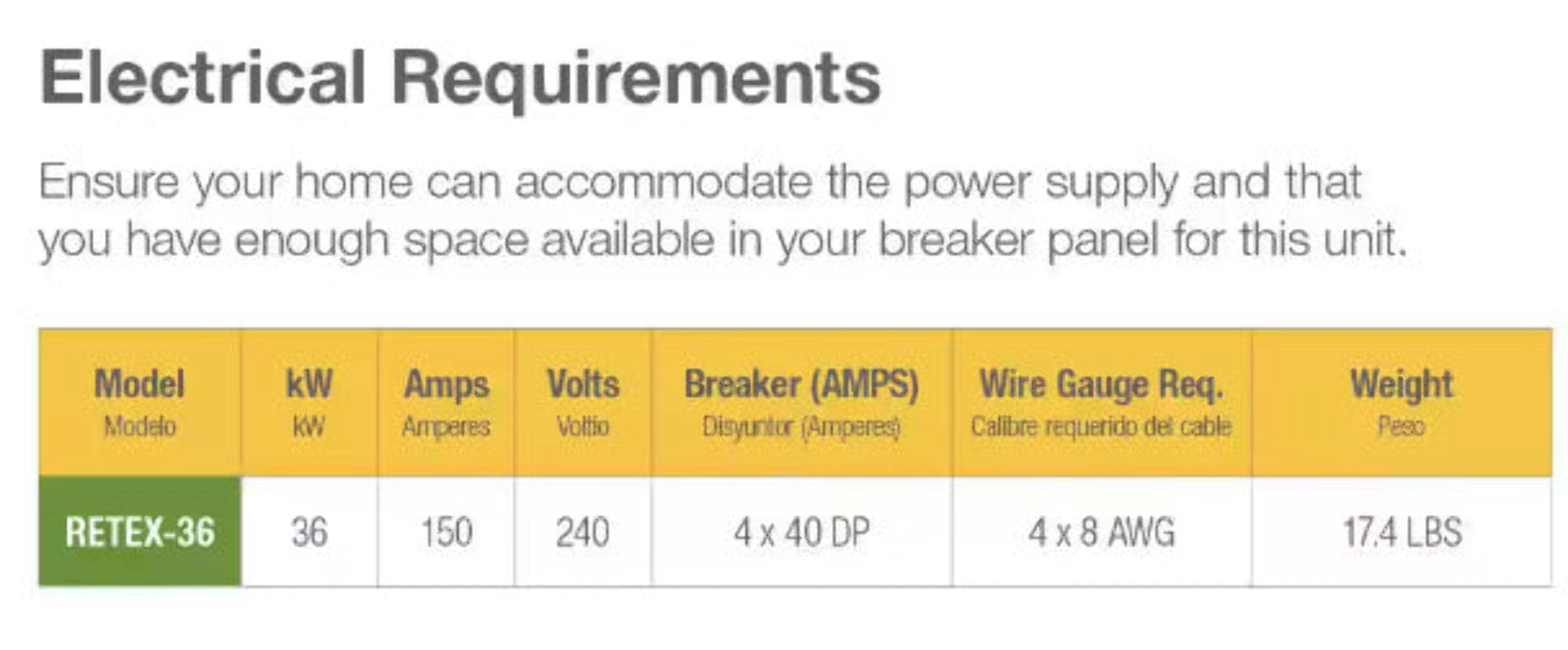 Rheem Performance 36 kW Electric Tankless Water Heater - (RETEX-36)