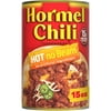 HORMEL Chili Hot No Beans, No Artificial Ingredients, Steel Can 15 oz