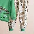 thumbnail image 5 of Boys Clothes Boy Outfits 2-Piece Long Sleeve Sweatshirt Tops and Pants Fall Winter Outfits Set(Green,5-6 Years), 5 of 5