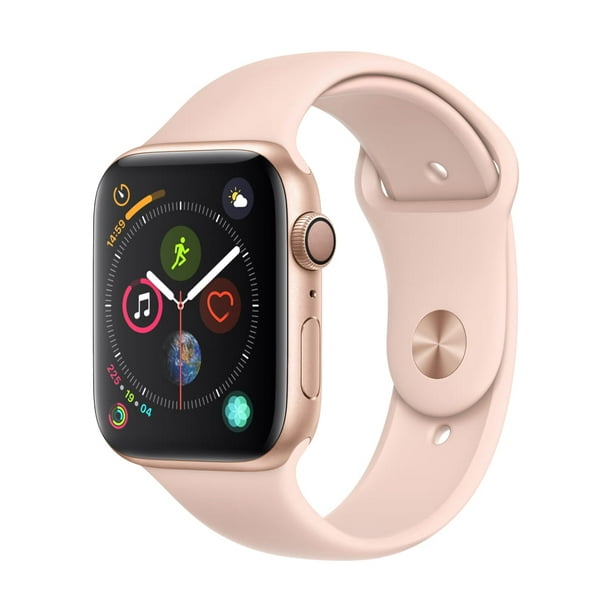 Apple Watch Series 4 GPS Only, 44mm, Gold Aluminum, Pink Sand Sport Band - Walmart.com - Walmart.com