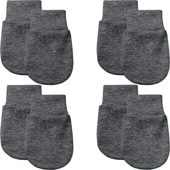 Newborn Baby Mittens, Dollarrich Infant Toddler Gloves No Scratch Mittens Cotton Gloves for 0-6 Months Baby Boys Girls (Grey_V2)