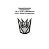 Transformers Decepticon Embroidered Iron/Sew-on Comics Cartoon Theme Logo Patch/Applique