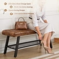 thumbnail image 3 of Carolayne Bedroom Bench Seat Upholstered Ottoman Bench, Brown, 3 of 8