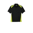 thumbnail image 3 of CornerStone Unisex Select Snag-Proof Two Way Colorblock Pocket Polo | Collared Work Shirt for Men & Women, Casual Short Sleeve Top for Golf & Tennis, 3 of 6