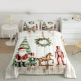 thumbnail image 2 of Castle Fairy Xmas Nutcracker 3-Piece Full Size Comforter Sets for Teenagers,Lodge Cabin Bedding Comforter Set,Christmas Tree Lightweight Bedding Sets,Breathable Home Decor, 2 of 8