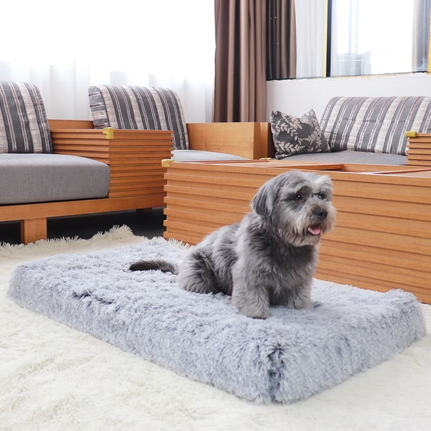 Cama lavable para perros Cama para perros de felpa de Camas para perros Cómoda Alfombrilla antideslizante para mascotas Colchoneta para dormir para razas de perros grandes y pequeños, 29.5 * 19.7 "