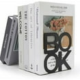 thumbnail image 1 of Sujetalibros - Sujetalibros decorativos de metal para estantes Libros de oficina Merek Design Heavy Duty, 1 of 5