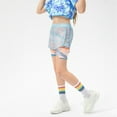 thumbnail image 2 of Uccdo 2-in-1 Girls Athletic Tights Shorts Leggings with Pocket, 5-12Y Big Girls Camoflague Printed Bike Shorts Active Gymnastics Yoga Running Shorts, 2 of 7