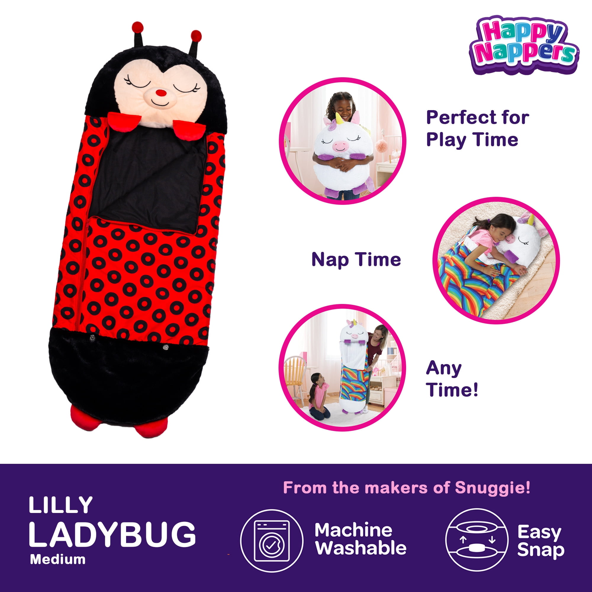 Happy Nappers - Medium - Ladybug