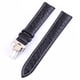 thumbnail image 1 of 12 14 16 17 18 19 20 21 22 24mm Pulsera De Cuero De Capa Superior Piel De Becerro Hombres Mujeres Universl Doble Prensa Automática Hebilla De Mariposa Pulseras, 1 of 4