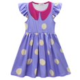 thumbnail image 3 of Girls Emotion Envy Costume with Wig Halloween Purple Cosplay Dress Outfits, Size for 4-5Y, 3 of 8