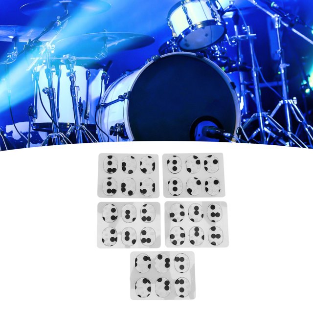 Drum Gel Pads, Oval Shape Frequency Change 30Pcs Drum Dampener Gels for Performance