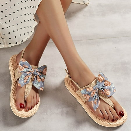 

AXXD Women Sandals Clearance Under $10 Flat Shoes Ladies Beach Sandals Summer Non-Slip Causal
