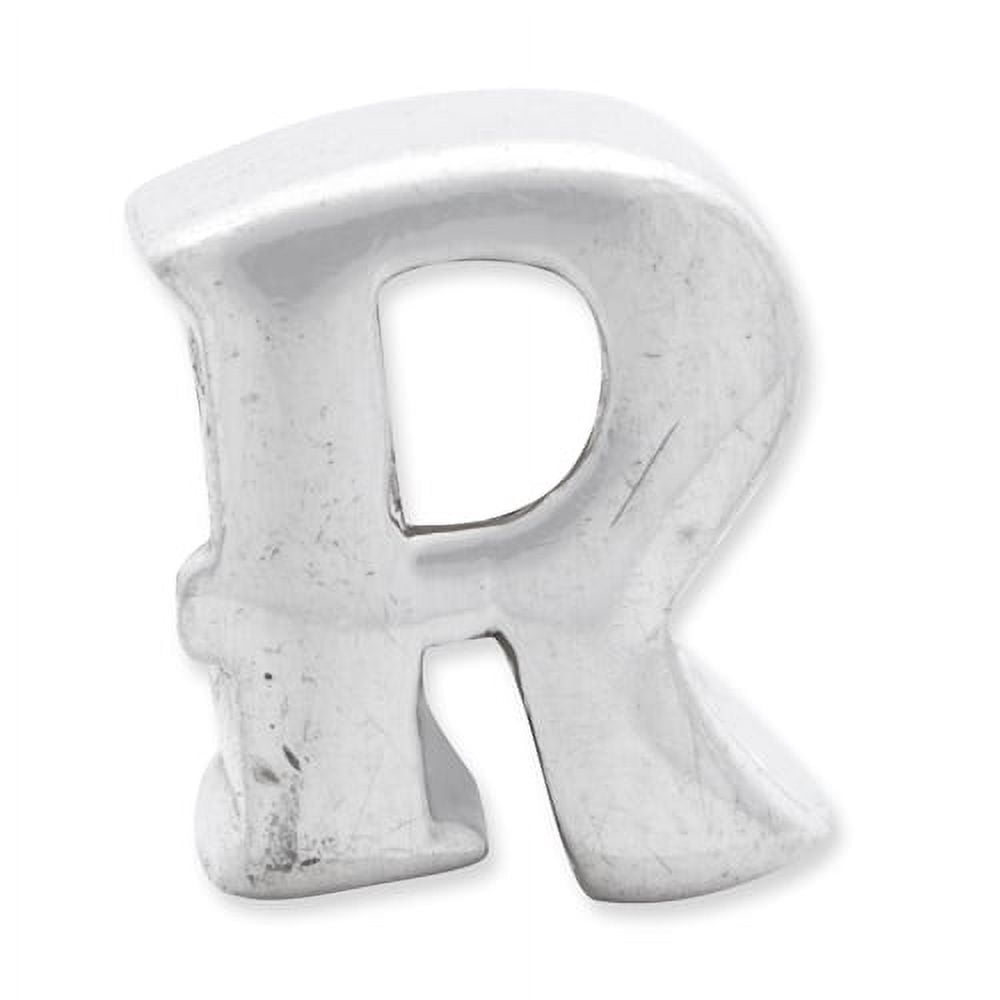 Reflection Beads Sterling Silver Reflections Letter R Bead