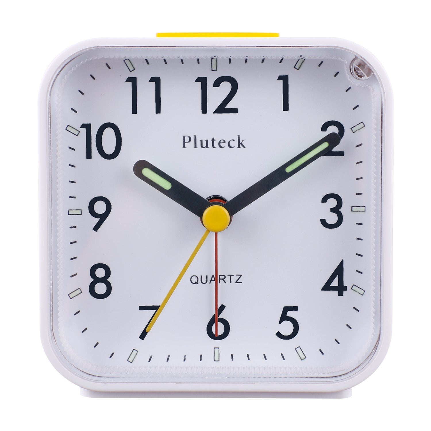 No Tick Battery Alarm Clock Arm Designs Pluteck Non Ticking Og Alarm Clock With Nightlight And