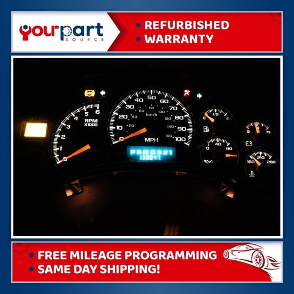 99-02 Silverado Sierra 1500 Speedometer Instrument Cluster 16264095 Rebuilt OE