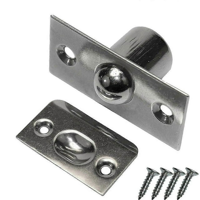 Door Top Bead Stainless Steel Pure Copper Spring Invisible Door Beads Lock Closet Ball Catch Latch For Wooden Door Home Hardware