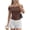 Dot Brown Beige, variant on Womens Off The Shoulder Tops Summer Y2K Clothes Going Out Shirts Ruched Tank Top Date Night Outfits