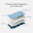 thumbnail image 6 of Demi Bonn Reversible Water Repellent Dog Jacket Pets Apparel Winter Warm Outdoor Sport Dog Coats for Winter Cold Weather Puppy Comfort Vest, Blue XL, 6 of 10