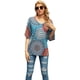 thumbnail image 5 of Blusa para mujer Tops Camisa suelta con cuello en V y manga acampanada 3/4 Xemadio WRHS-180-4, 5 of 7