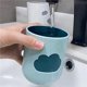thumbnail image 3 of Rabyleo Simple Cloud mouthwash Cup Home Brushing Cup Creative Cute Couple mouthwash Cup. (Dark Green & Light Blue), 3 of 4