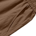 thumbnail image 6 of Hurxie Men's Lightweight Cargo Shorts with Drawstring,Comfy Casual Outdoor Shorts for Hiking Gym Workout Coffee,M, 6 of 7