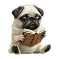thumbnail image 1 of WHEANG Adorable Pug Acrylic Car Fragrance Diffuser 2D Cute Pugs Cars Aromatherapy Fun & Stylish Interior Accessory Fresh Scent Car Clip Decoration, 1 of 3