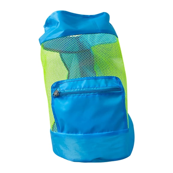 Fnochy Clearance Children's Toy Storage Bag, Beach Backpack for Kids, Mesh Design Beach Toy Organizer, Foldable Beach Bag, Durable Polyester Beach Storage Solution